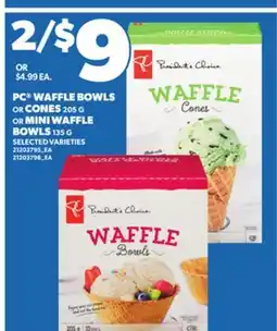 Independent City Market PC WAFFLE BOWLS CONES, 205 G OR MINI WAFFLE BOWLS, 135 G offer