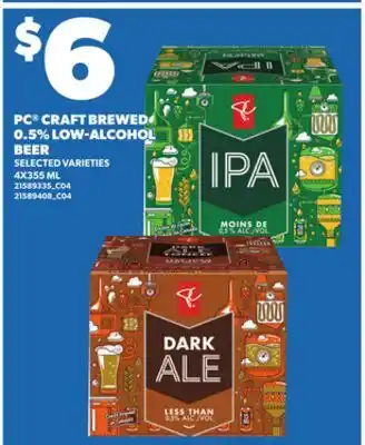 Independent City Market PC CRAFT BREWED 0.5% LOW-ALCOHOL BEER, 4X355 ML offer