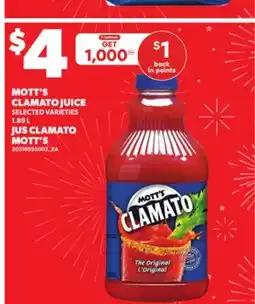 Independent City Market JUS CLAMATO MOTT'S, 1.89 L offer