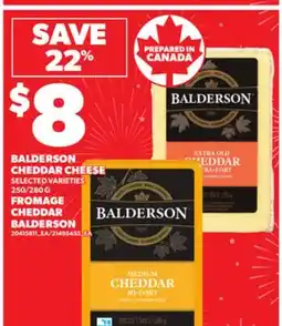 Independent City Market FROMAGE CHEDDAR BALDERSON, 250/280 G offer