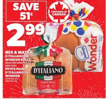 Independent City Market PETITS PAINS D'ITALIANO OU WONDER offer