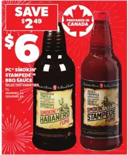 Independent City Market PC SMOKIN' STAMPEDE BBQ SAUCE, 1 L offer