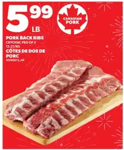 Independent City Market CÔTES DE DOS DE PORC offer