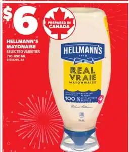 Independent City Market HELLMANN'S MAYONAISE, 710-890 ML offer