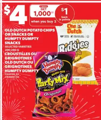 Independent City Market CROUSTILLES OU GRIGNOTINES OLD DUTCH OU GRIGNOTINES HUMPTY DUMPTY, 200-290 G offer