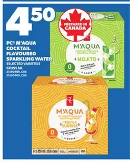 Independent City Market PC M'AQUA COCKTAIL FLAVOURED SPARKLING WATER, 6X355 ML offer