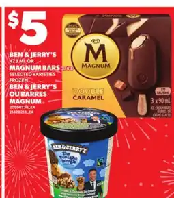 Independent City Market BEN & JERRY'S, 473 ML OU BARRES MAGNUM, 3/4' S 4 offer