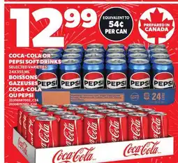 Independent City Market BOISSONS GAZEUSES COCA-COLA OU PEPSI, 24X355 ML offer