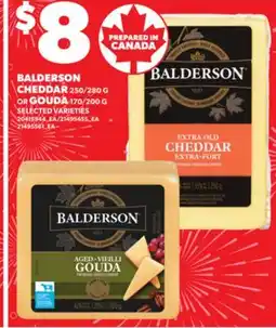 Independent City Market BALDERSON CHEDDAR 250/280 OR GOUDA, 170/200 offer