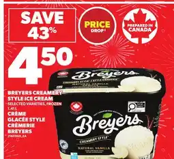 Independent City Market CRÈME GLACÉE STYLE CRÈMERIE BREYERS, 1.41 L offer