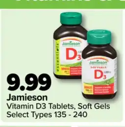 PharmaChoice Jamieson Vitamin D3 Tablets, Soft Gels offer