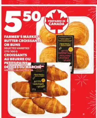 Independent City Market CROISSANTS AU BEURRE OU PETITS PAINS DÉLICES DU MARCHÉ, 270/300 G offer