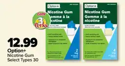 PharmaChoice Option+ Nicotine Gum offer