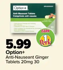PharmaChoice Option+ Anti-Nauseant Ginger Tablets offer