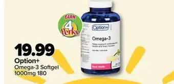 PharmaChoice Option+ Omega - 3 Softgel offer