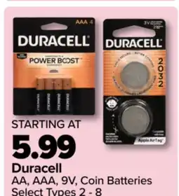 PharmaChoice Duracell AA, AAA, 9V, Coin Batteries offer
