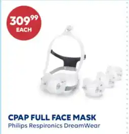 Wellwise by Shoppers Philips Respironics DreamWear CPAP FULL FACE MASK offer