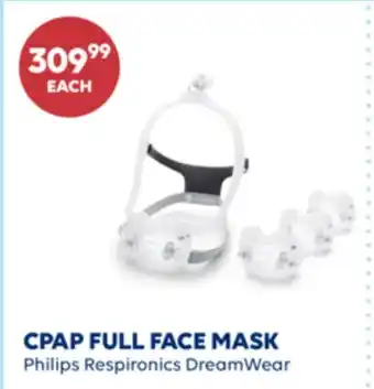 Wellwise by Shoppers Philips Respironics DreamWear CPAP FULL FACE MASK offer