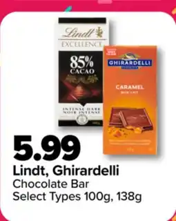PharmaChoice Lindt, Ghirardelli Chocolate Bar offer