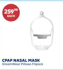 Wellwise by Shoppers DreamWear Pillows Fitpack CPAP NASAL MASK offer