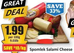Starsky Spomlek Salami Cheese offer