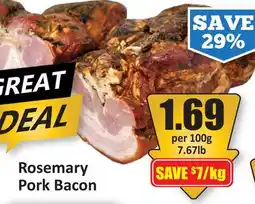 Starsky Rosemary Pork Bacon offer