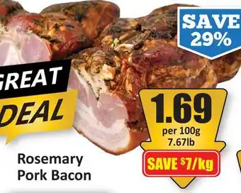 Starsky Rosemary Pork Bacon offer
