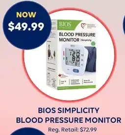Wellwise by Shoppers BIOS SIMPLICITY BLOOD PRESSURE MONITOR offer