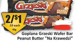 Starsky Goplana Grzeski Wafer Bar Peanut Butter Na Krawedzi offer
