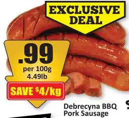 Starsky Debrecyna BBQ Pork Sausage offer