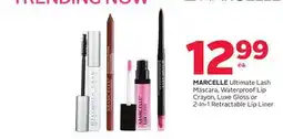 Rexall MARCELLE Ultimate Lash Mascara, Waterproof Lip Crayon, Luxe Gloss or 2-In-1 Retractable Lip Liner offer