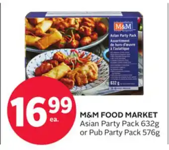 Rexall M & M FOOD MARKET Asian Party Pack 632g or Pub Party Pack 576g offer
