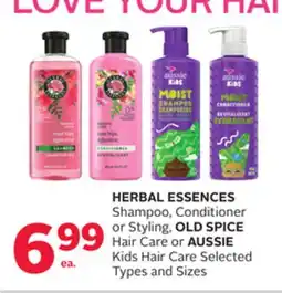 Rexall HERBAL ESSENCES Shampoo, Conditioner or Styling, OLD SPICE Hair Care or AUSSIE Kids Hair Care offer