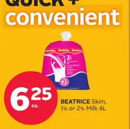 Rexall BEATRICE Skim, 1% or 2% Milk offer