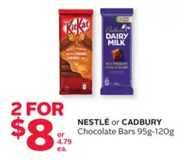 Rexall NESTLÉ or CADBURY Chocolate Bars offer