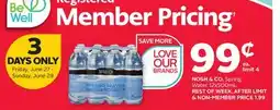 Rexall NOSH & CO. Spring Water offer