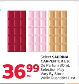 Rexall Select SABRINA CARPENTER Eau De Parfum offer