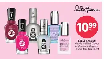 Rexall SALLY HANSEN Miracle Gel Nail Colour or Complete Repair + Rescue Nail Treatment offer