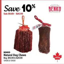 Ren’s Pets Depot BENKO Natural Dog Chews offer