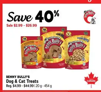 Ren’s Pets Depot BENNY BULLY'S Dog & Cat Treats offer