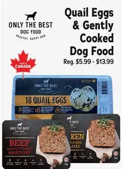 Ren’s Pets Depot Quail Eggs & Gently Cooked Dog Food offer