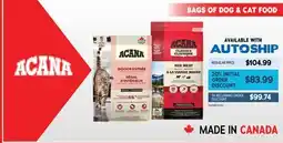 Ren’s Pets Depot ACANA BAGS OF DOG & CAT FOOD offer