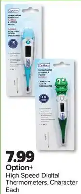 PharmaChoice Option+ High Speed Digital Thermometers, Character offer