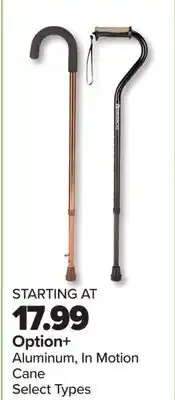 PharmaChoice Option+ Aluminum, In Motion Cane offer