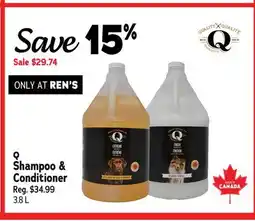 Ren’s Pets Depot Q Shampoo & Conditioner offer