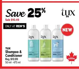 Ren’s Pets Depot TUX Shampoo & Conditioner offer