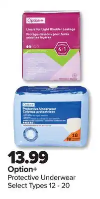 PharmaChoice Option+ Protective Underwear offer