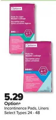 PharmaChoice Option+ Incontinence Pads, Liners offer