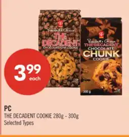 Shoppers Drug Mart PC THE DECADENT COOKIE 280g - 300g offer