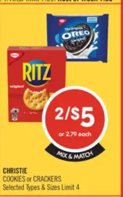 Shoppers Drug Mart CHRISTIE COOKIES or CRACKERS offer